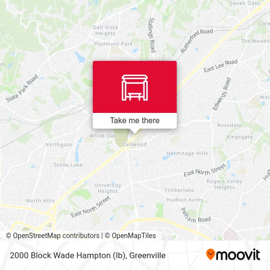 2000 Block Wade Hampton (Ib) map