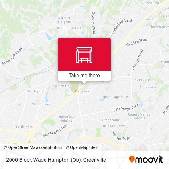 Mapa de 2000 Block Wade Hampton (Ob)