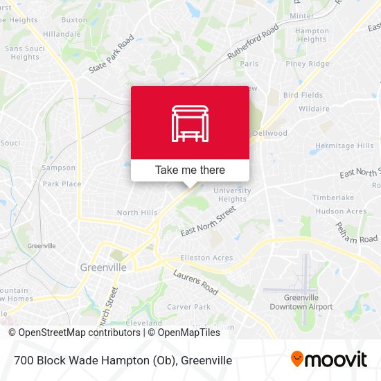 Mapa de 700 Block Wade Hampton (Ob)