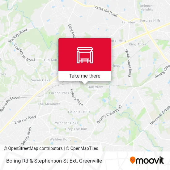Boling Rd & Stephenson St Ext map