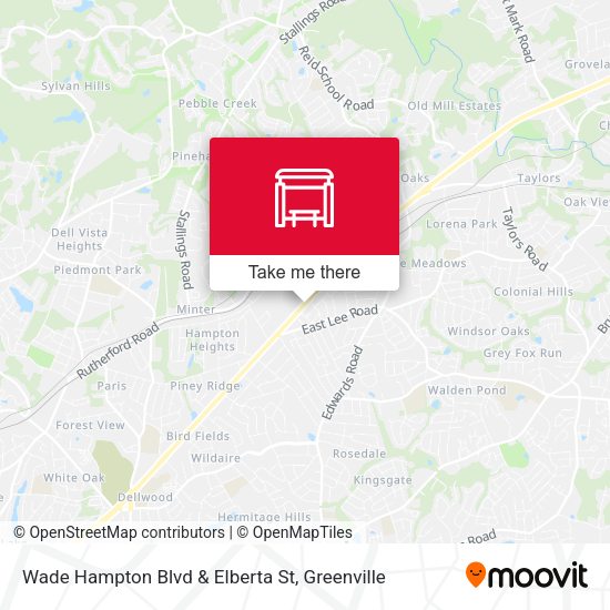 Mapa de Wade Hampton Blvd & Elberta St