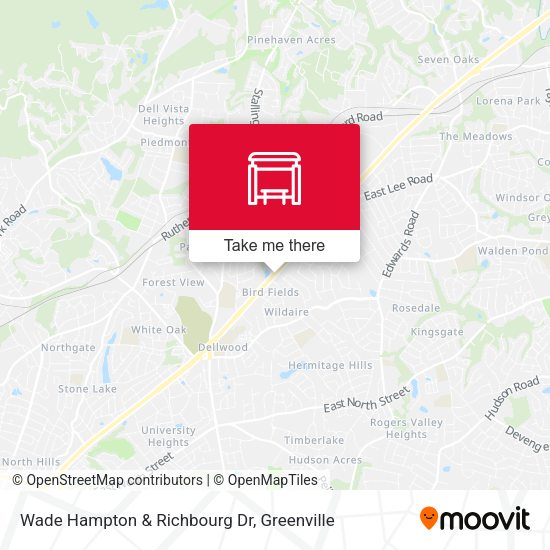 Mapa de Wade Hampton & Richbourg Dr