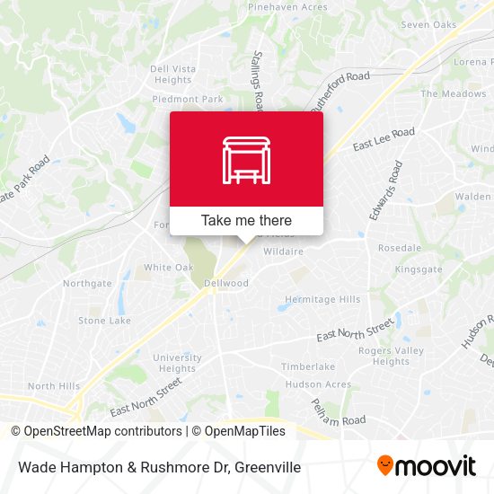 Mapa de Wade Hampton & Rushmore Dr