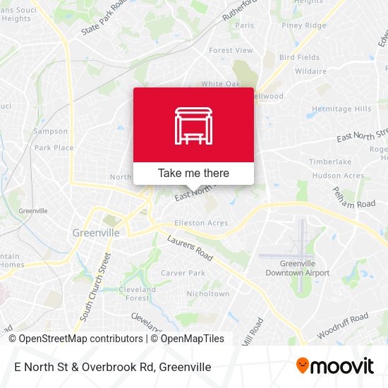 Mapa de E North St & Overbrook Rd