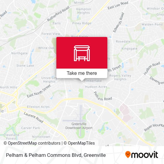 Mapa de Pelham & Pelham Commons Blvd