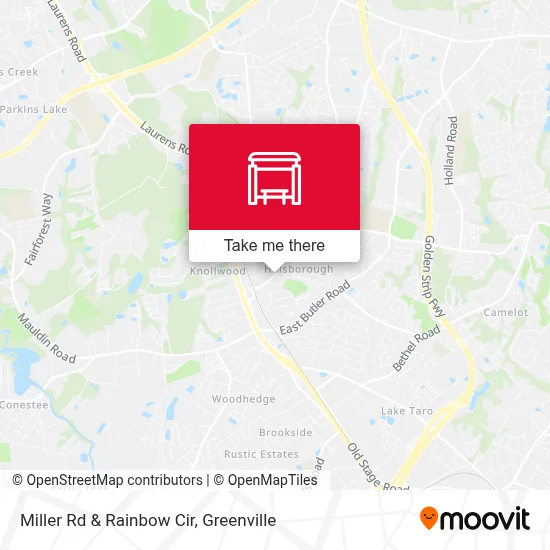 Miller Rd & Rainbow Cir map