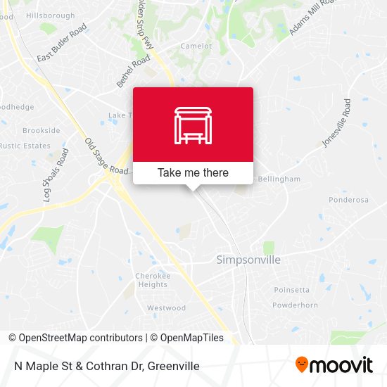 Mapa de N Maple St & Cothran Dr