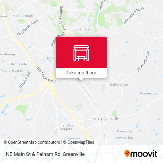 Mapa de NE Main St & Pelham Rd