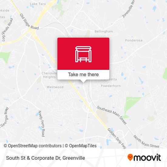 Mapa de South St & Corporate Dr