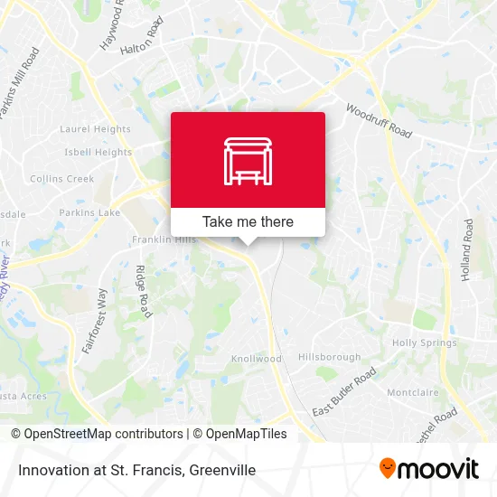 Innovation at St. Francis map
