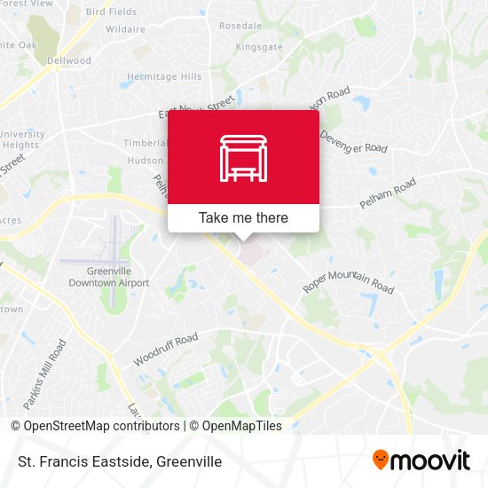 Mapa de St. Francis Eastside