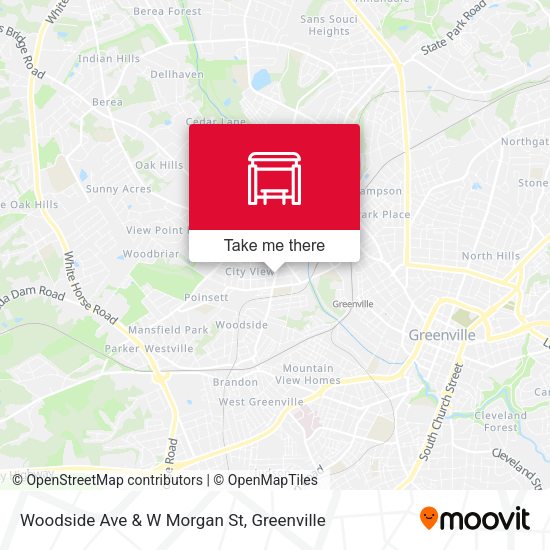 Mapa de Woodside Ave & W Morgan St