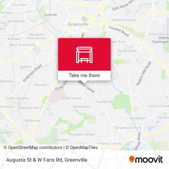 Mapa de Augusta St & W Faris Rd