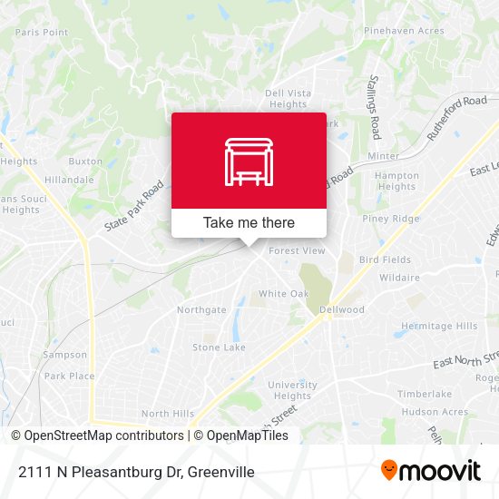Mapa de 2111 N Pleasantburg Dr