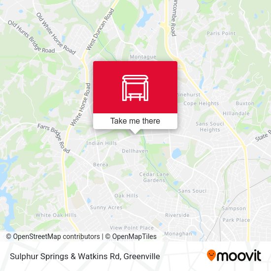 Mapa de Sulphur Springs & Watkins Rd