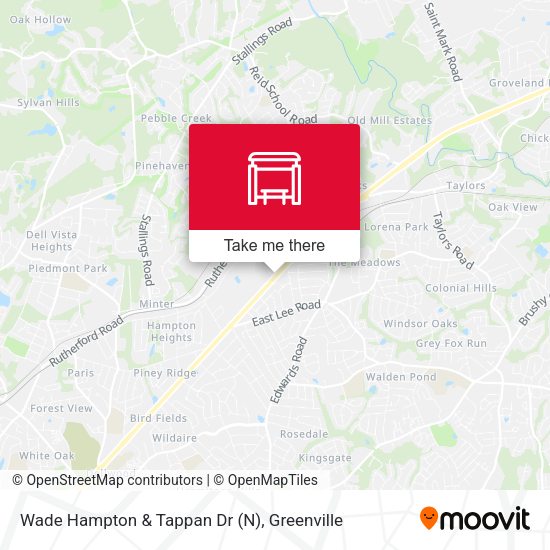 Mapa de Wade Hampton & Tappan Dr (N)