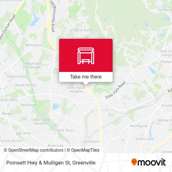 Mapa de Poinsett Hwy & Mulligan St