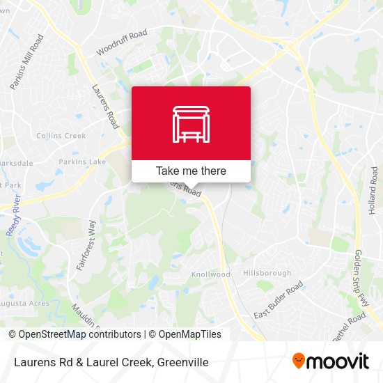 Mapa de Laurens Rd & Laurel Creek