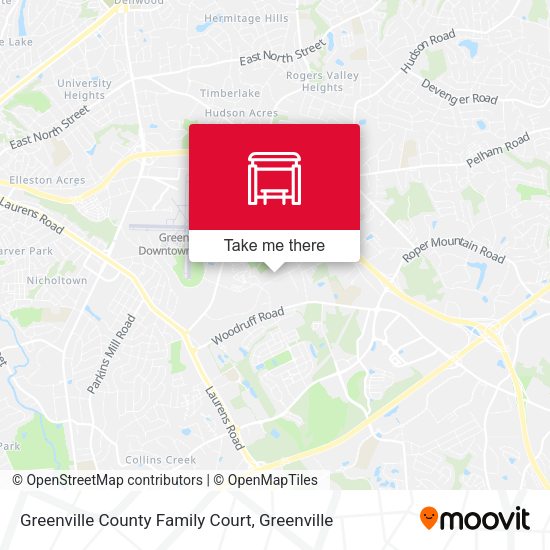 Mapa de Greenville County Family Court