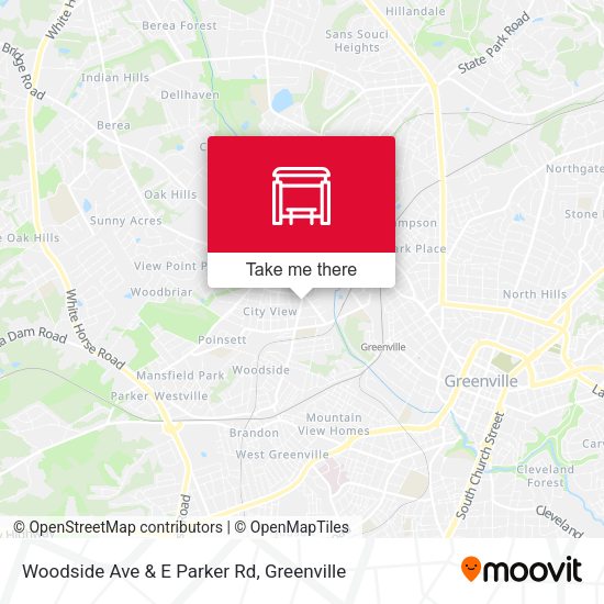 Mapa de Woodside Ave & E Parker Rd