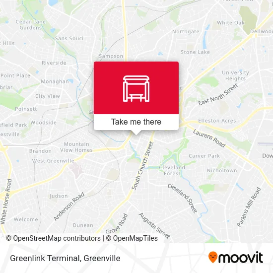 Greenlink Terminal map