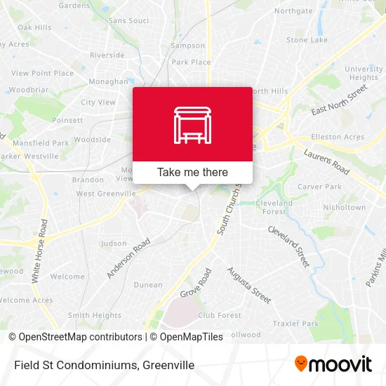 Field St Condominiums map