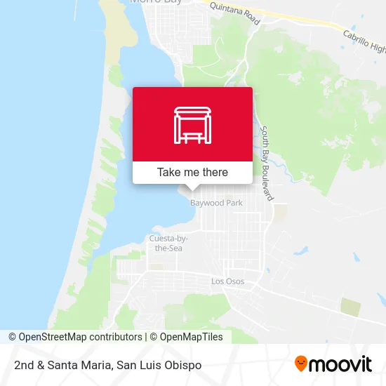 Mapa de 2nd & Santa Maria