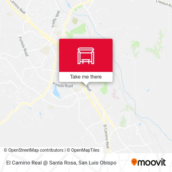 El Camino Real @ Santa Rosa map