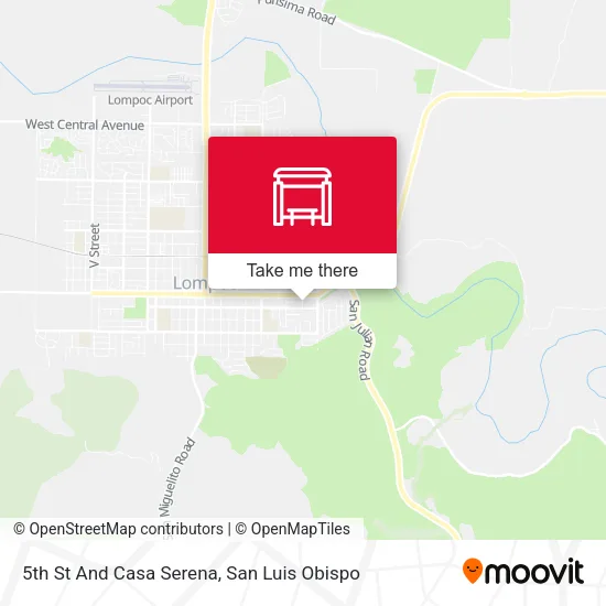 5th St And Casa Serena map