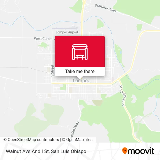 Mapa de Walnut Ave And I St