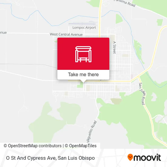 Mapa de O St And Cypress Ave
