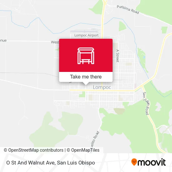 Mapa de O St And Walnut Ave
