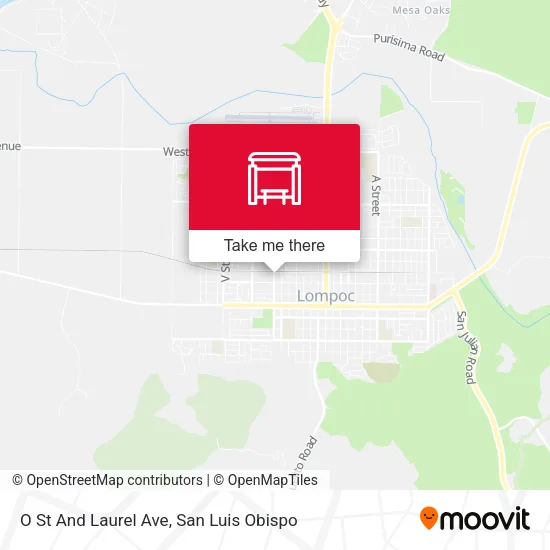 Mapa de O St And Laurel Ave