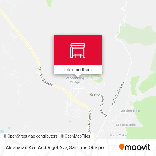 Mapa de Aldebaran Ave And Rigel Ave