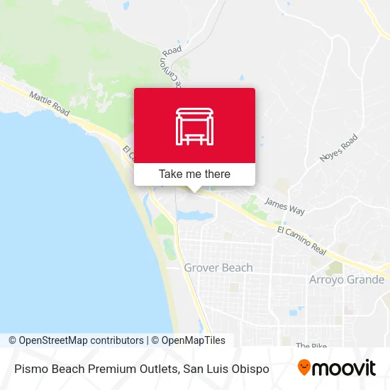Pismo Beach Premium Outlets map
