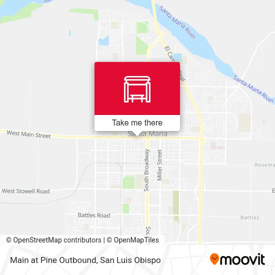 Main at Pine Outbound map