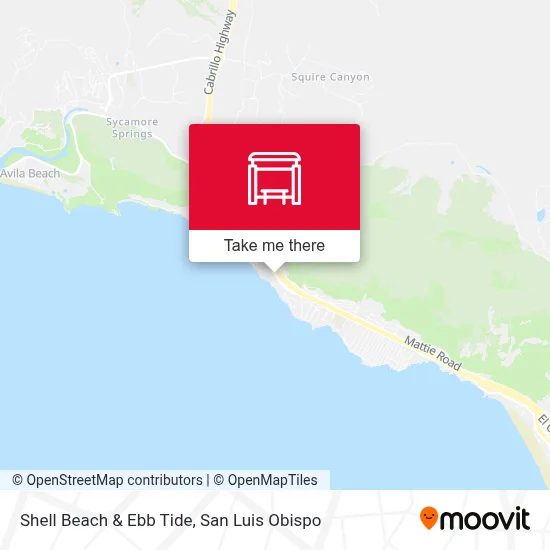 Shell Beach & Ebb Tide map