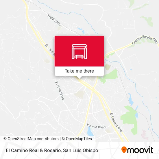 El Camino Real & Rosario map
