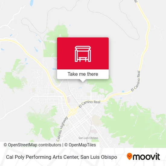 Mapa de Cal Poly Performing Arts Center