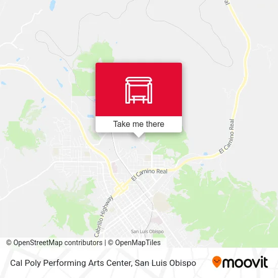 Mapa de Cal Poly Performing Arts Center