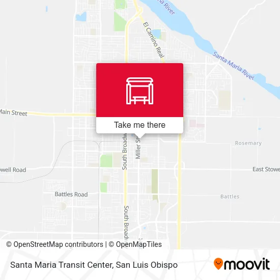 Santa Maria Transit Center map