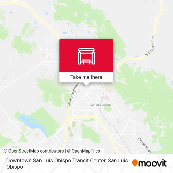 Mapa de Downtown San Luis Obispo Transit Center