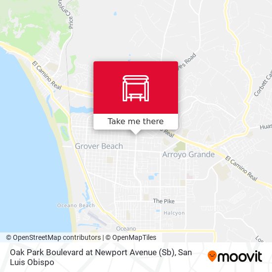 Mapa de Oak Park Boulevard at Newport Avenue (Sb)