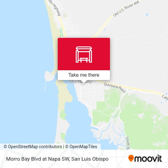 Morro Bay Blvd at Napa SW map