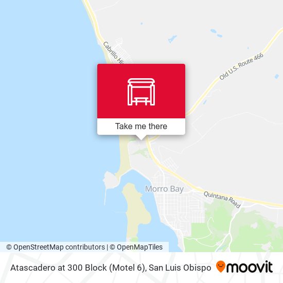 Mapa de Atascadero at 300 Block (Motel 6)