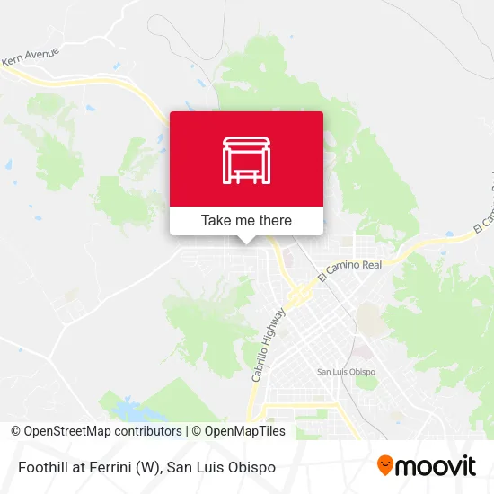 Mapa de Foothill at Ferrini (W)