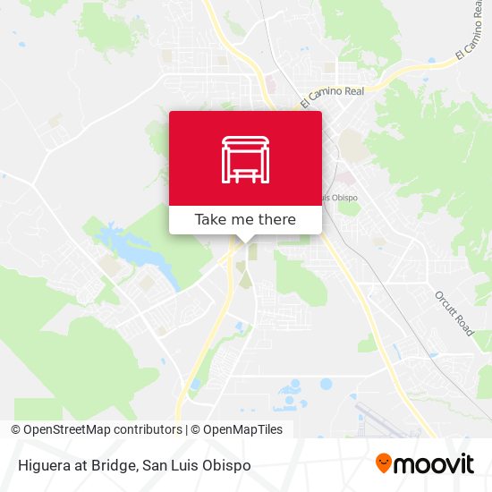 Higuera at Bridge map