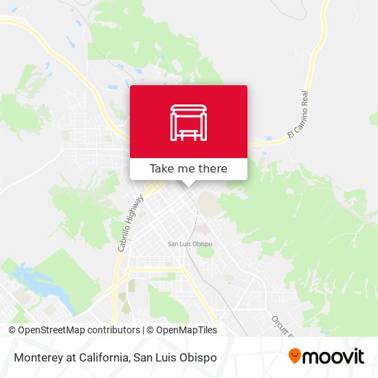 Monterey at California map