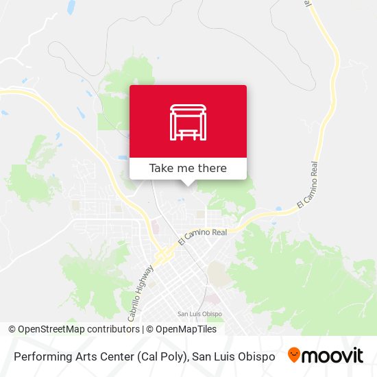 Mapa de Performing Arts Center (Cal Poly)
