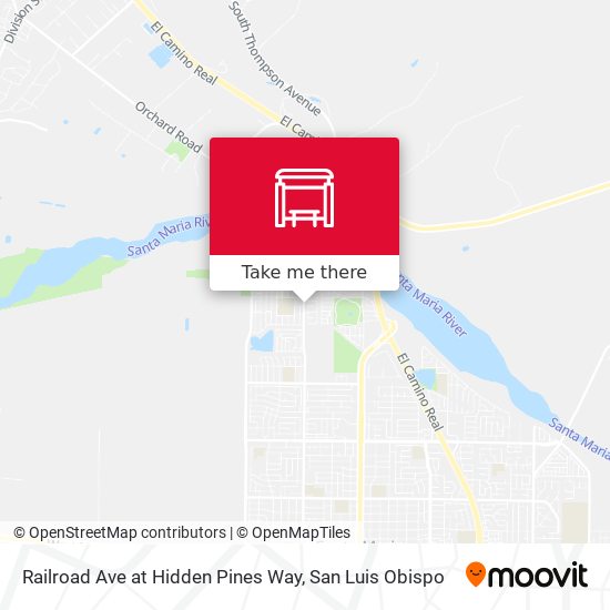 Mapa de Railroad Ave at Hidden Pines Way